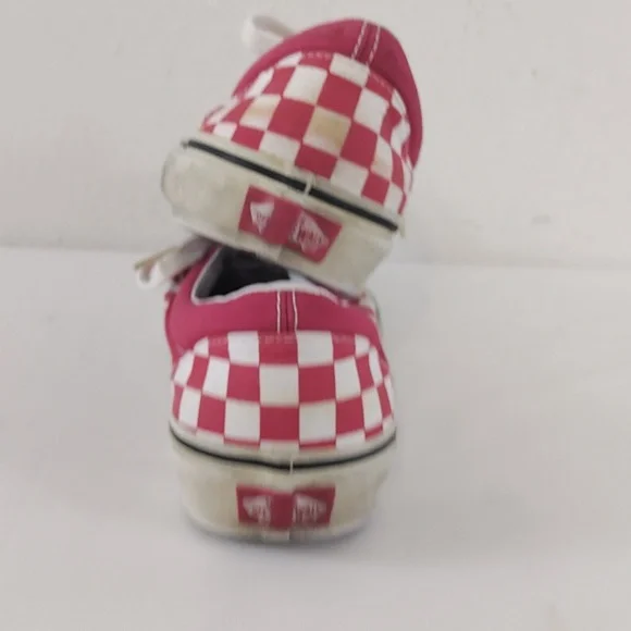 Vans Unisex Red Checkered Shoes Size Mens 7 Womens 8.5 (507452) - Picture 12 of 12